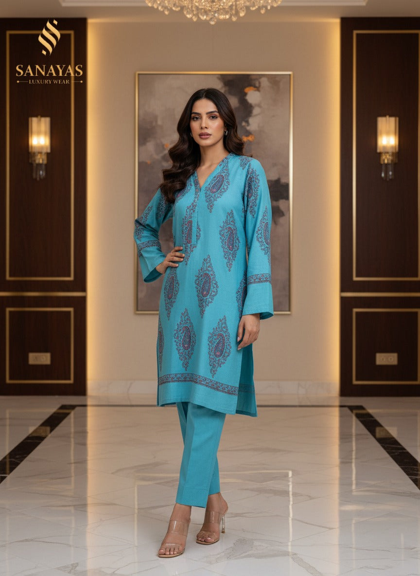 Sanayas Turquoise Kurta