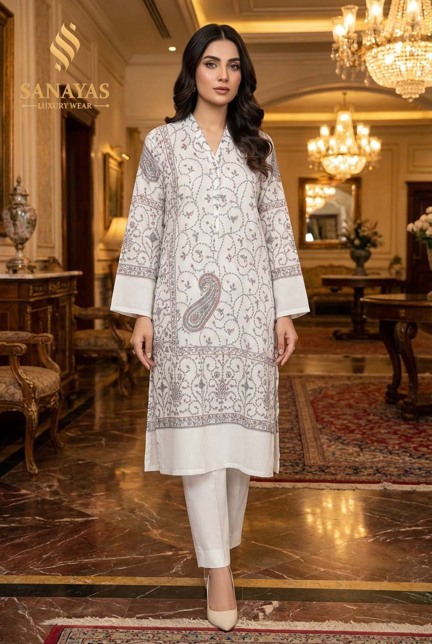 Sanayas Off White Kurta