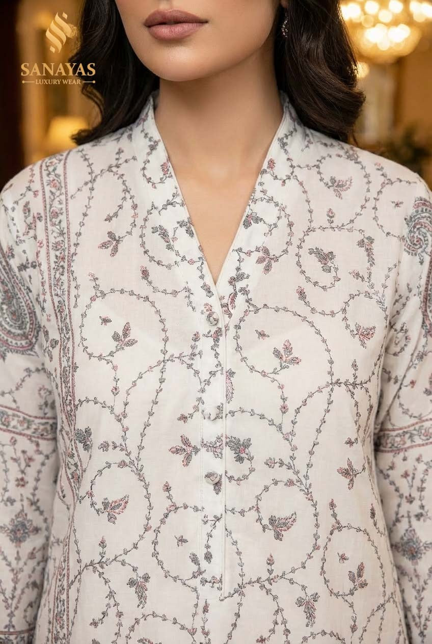 Sanayas Off White Kurta