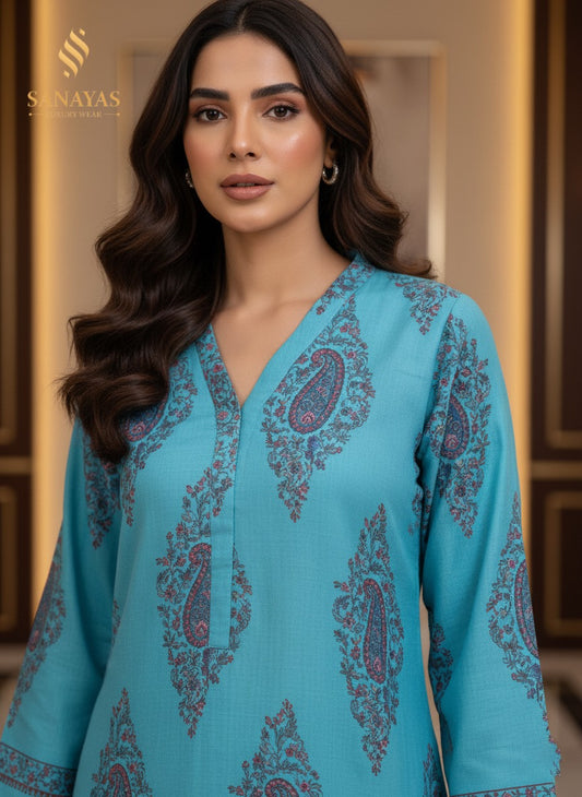 Sanayas Turquoise Kurta