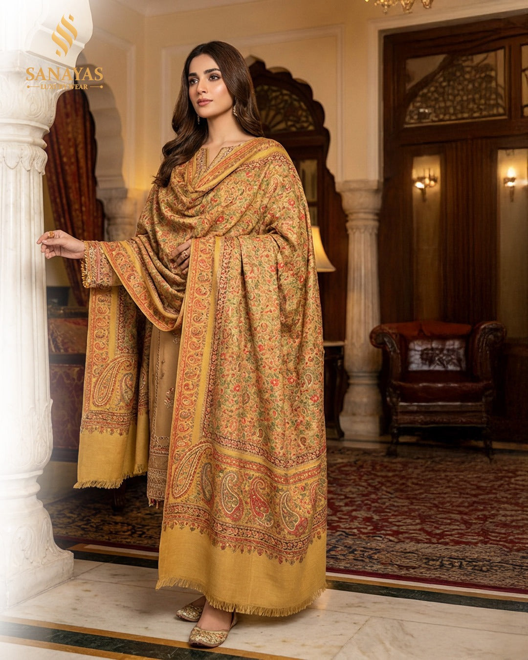 Kaniwool light Mustard Kurta